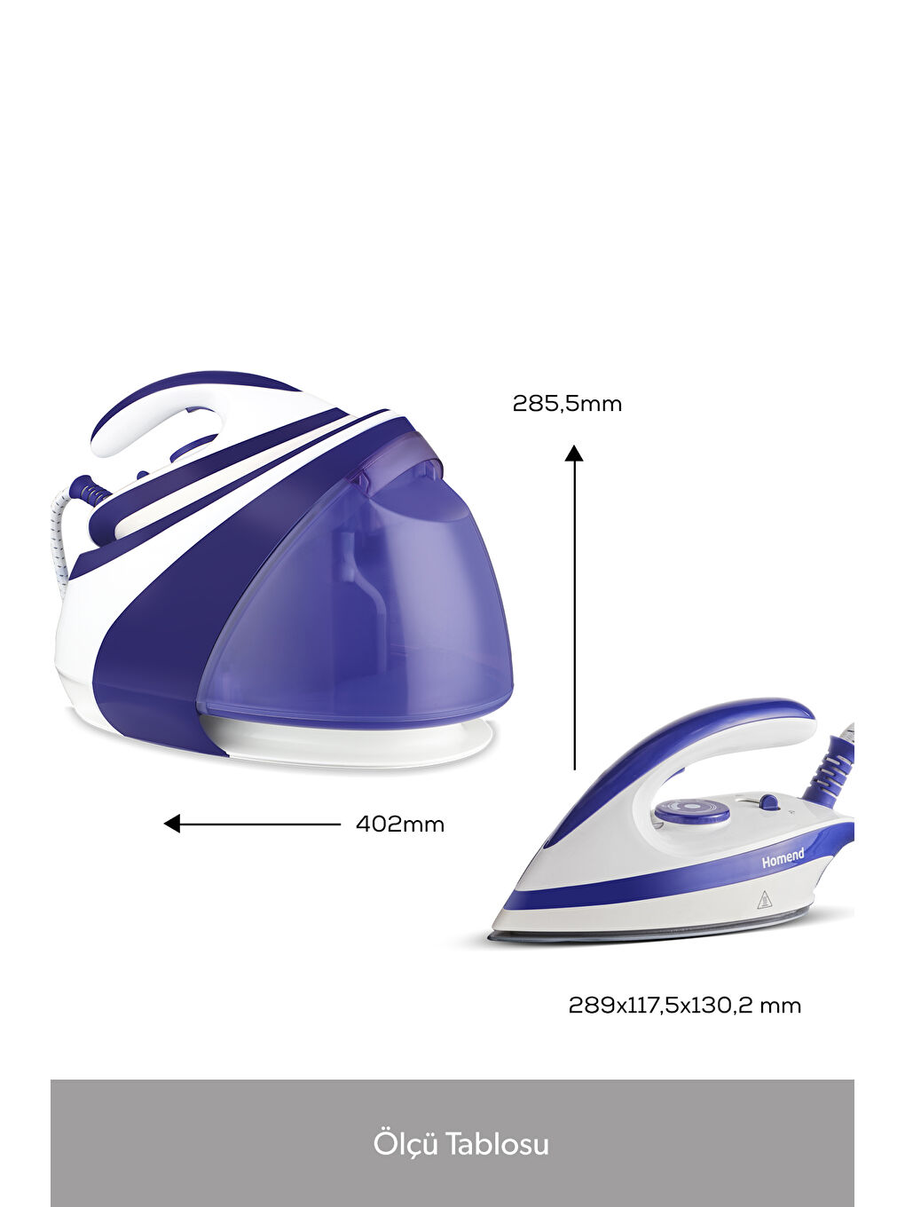 Jetsteam 1165H Buhar Kazanlı Ütü Mor Beyaz-2