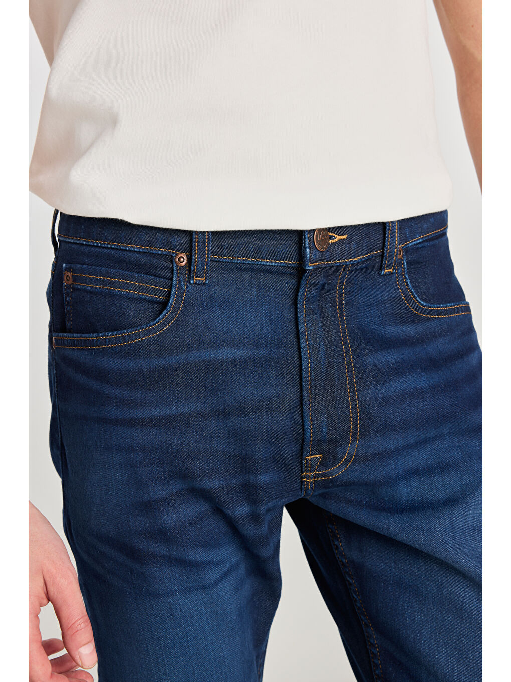 İndigo Luke Slim Fit Dar Kesim Mavi Pamuklu Esnek Jean Denim Pantolon-4