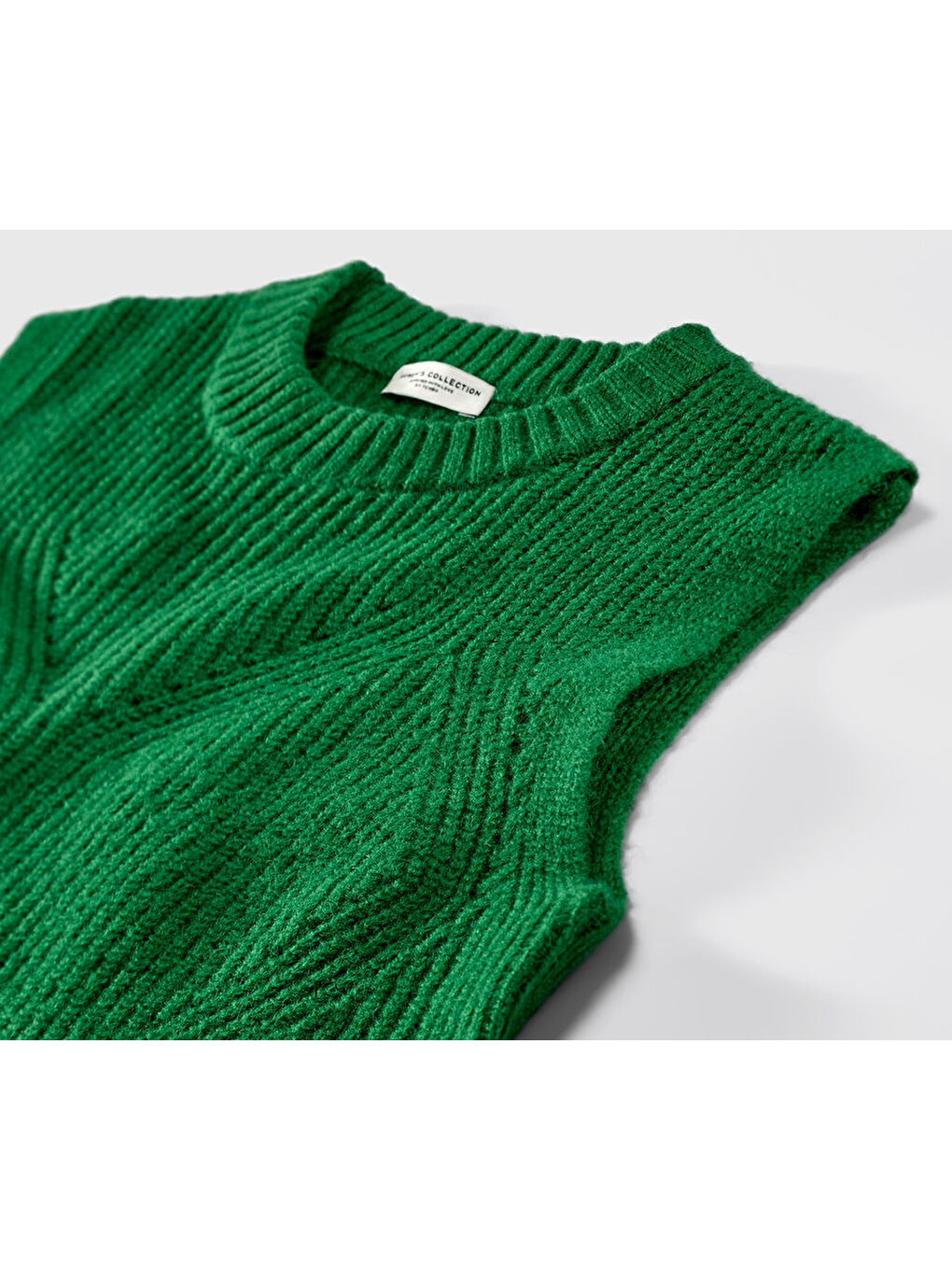 Kadın Örgü Süveter, Yeşil-5