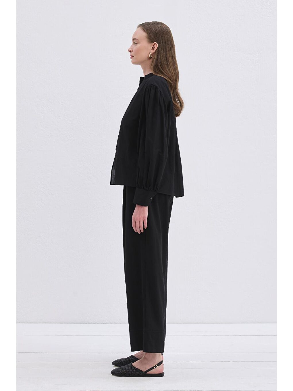 Reni Vual Gömlek Siyah-2