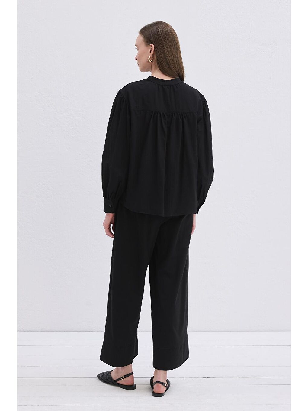 Reni Vual Gömlek Siyah-3