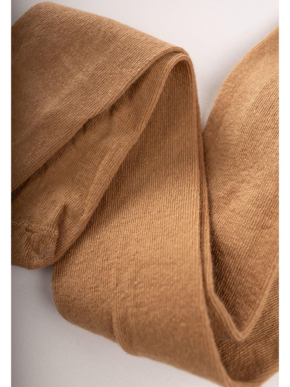 Ekru Çocuk Düz Külotlu Çorap 1-13 Yaş Açık Kahve-1