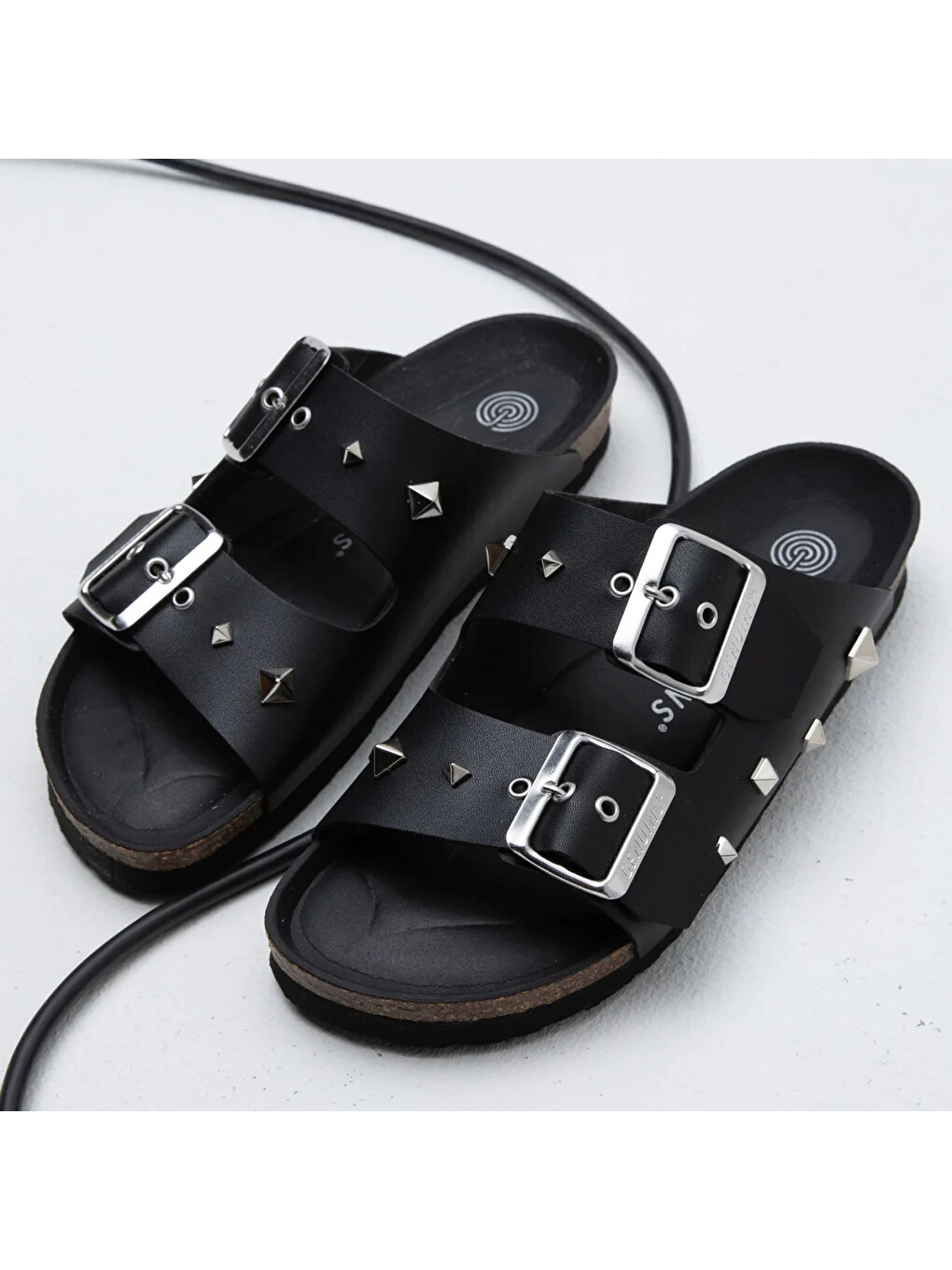 Siyah Kadın Terlik HONOLULU GUIZA G105589 Vegan Black-1
