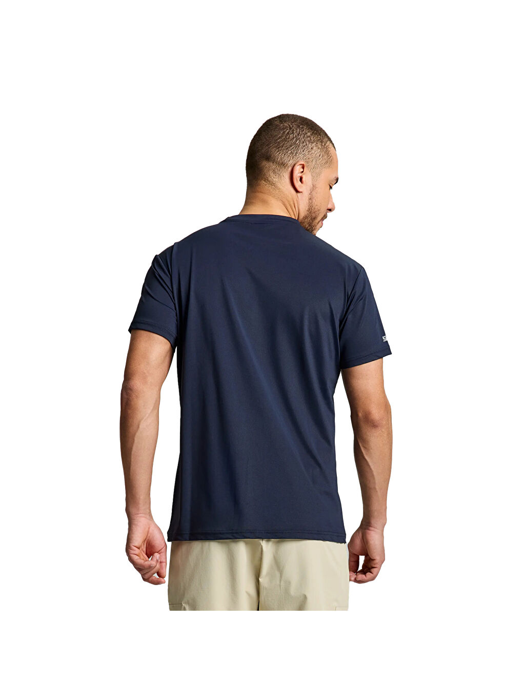 Lacivert Tech Pique Erkek Mavi Tişört-3
