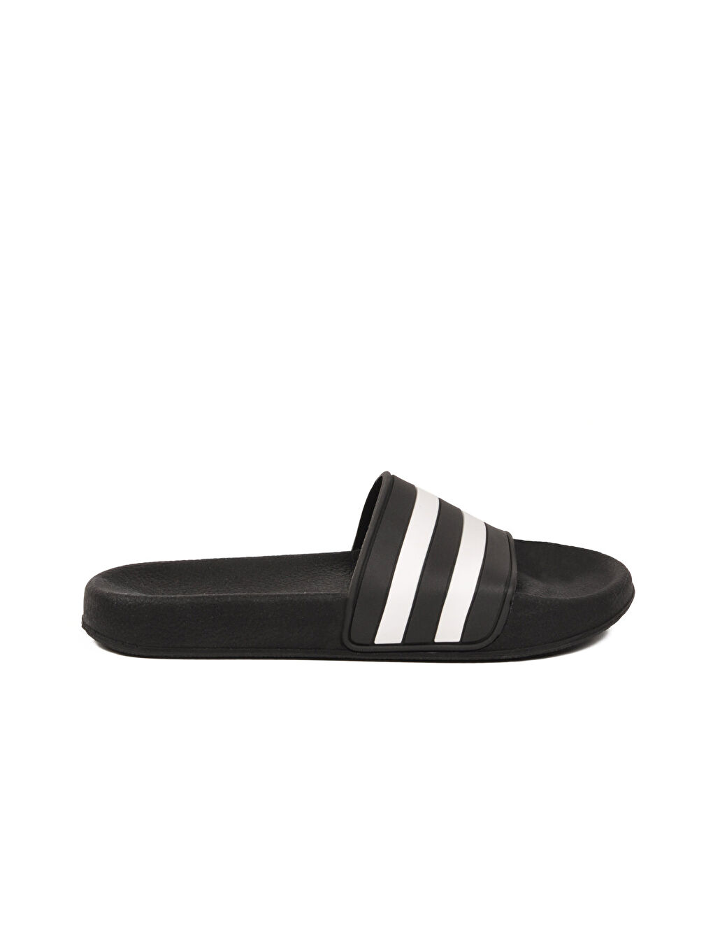 Siyah Beyaz Hafif Esnek Unisex Terlik 8000-01 G-1