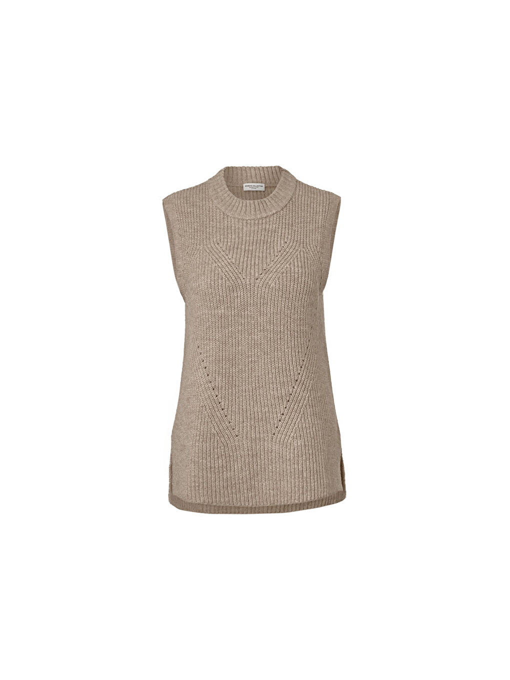 Kahverengi Kadın Örgü Süveter, Kırçıllı Kum-2