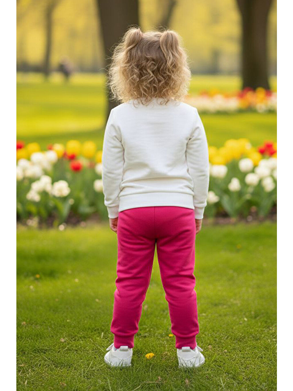 Kız Çocuk Fuşya Baskılı Pijama Takımı - 28108-FUSYA-2