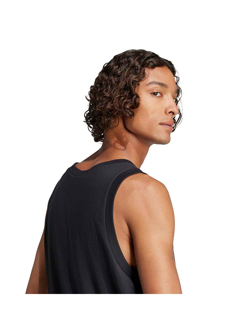 Essentials Small Logo Erkek Siyah Yuvarlak Yaka Atlet-2