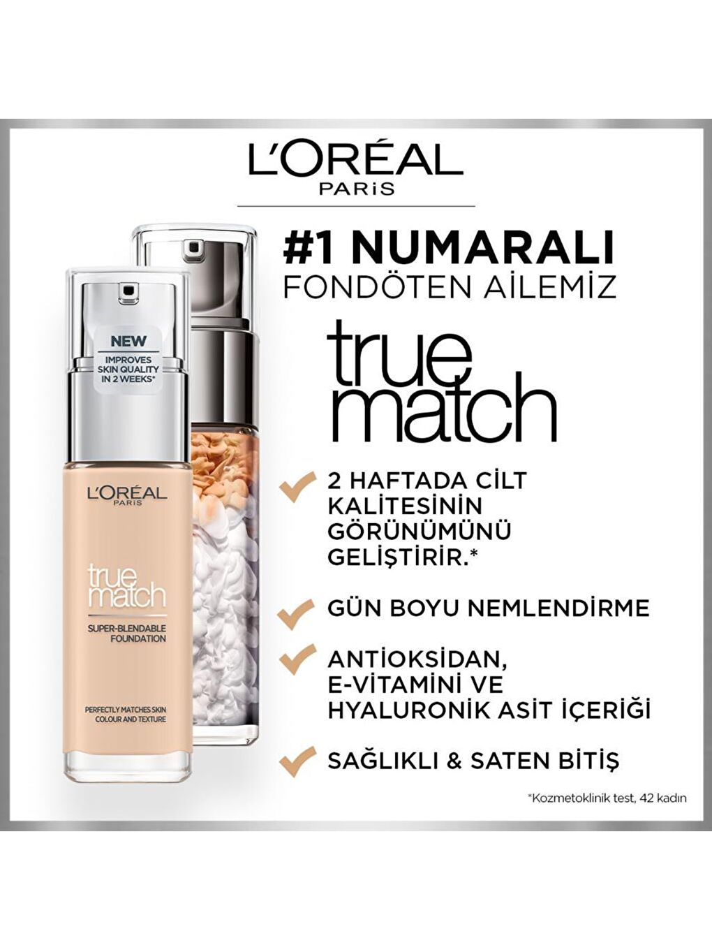 L'Oreal Paris Nude True Match Bakım Yapan Fondöten 0.5N PORCELAIN - 4