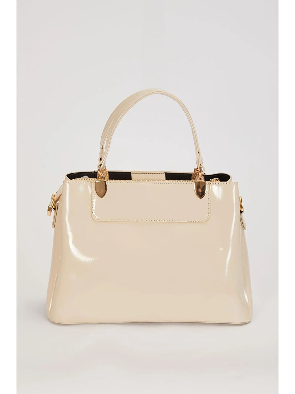 Kahverengi Krem Rugan Kadın El ve Omuz Çantası 930120-3