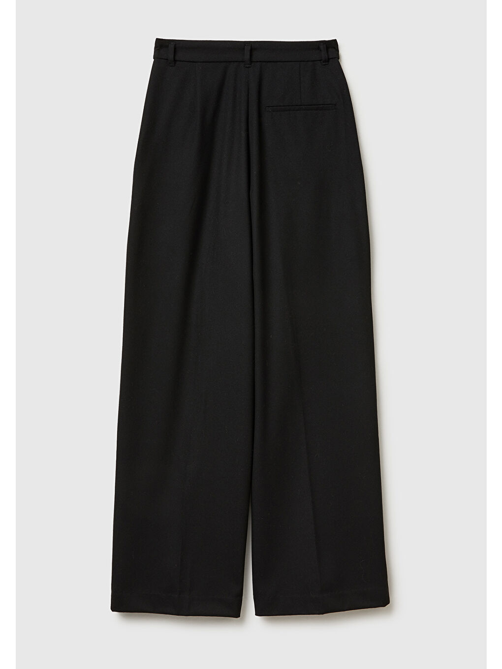 Kadın Siyah Viskoz Karışımlı Cepli Önden Fermuarlı Pantolon-3