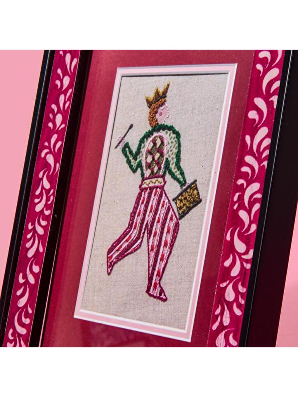 Evidea Deco İnstrumentistas Çerçeve - Pembe / Beyaz - 15x21 cm - 2