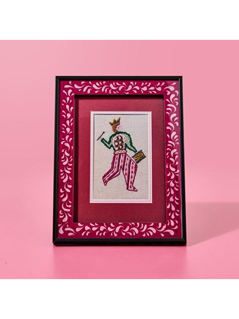 Evidea Deco İnstrumentistas Çerçeve - Pembe / Beyaz - 15x21 cm - 3