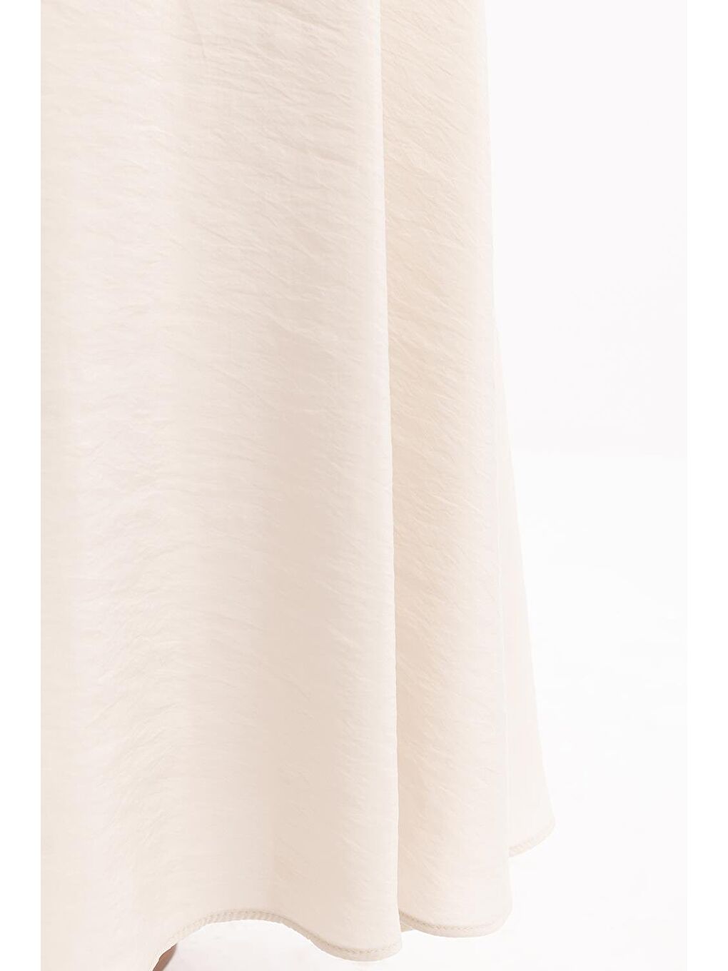 Bej Taş-Lastikli Basic Etek-4