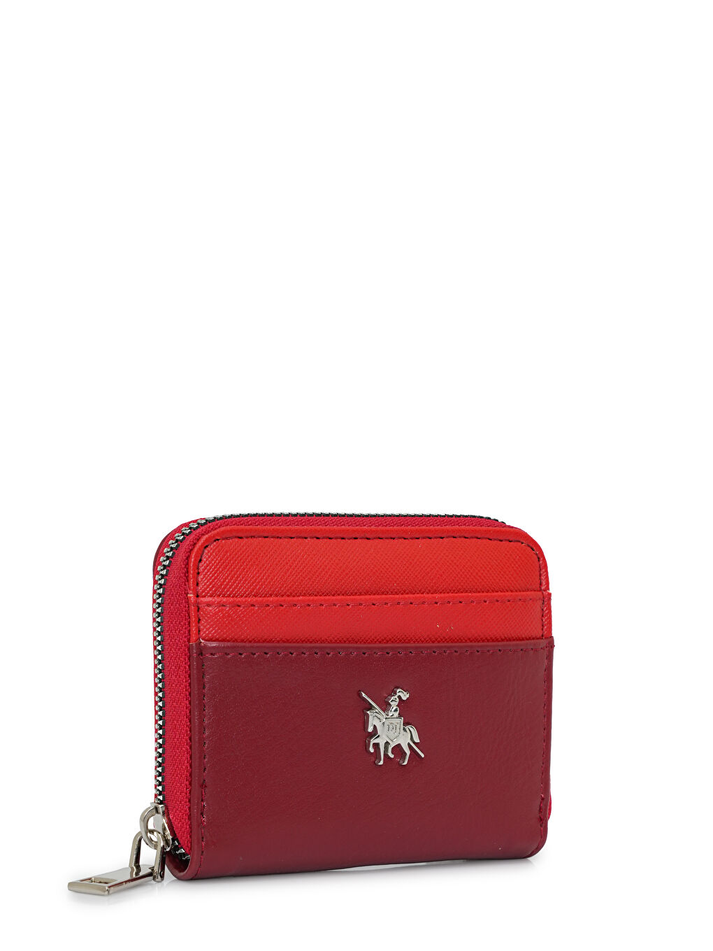 Kırmızı Kartlık Bölme Detaylı Mini Cüzdan CZ100-1-1