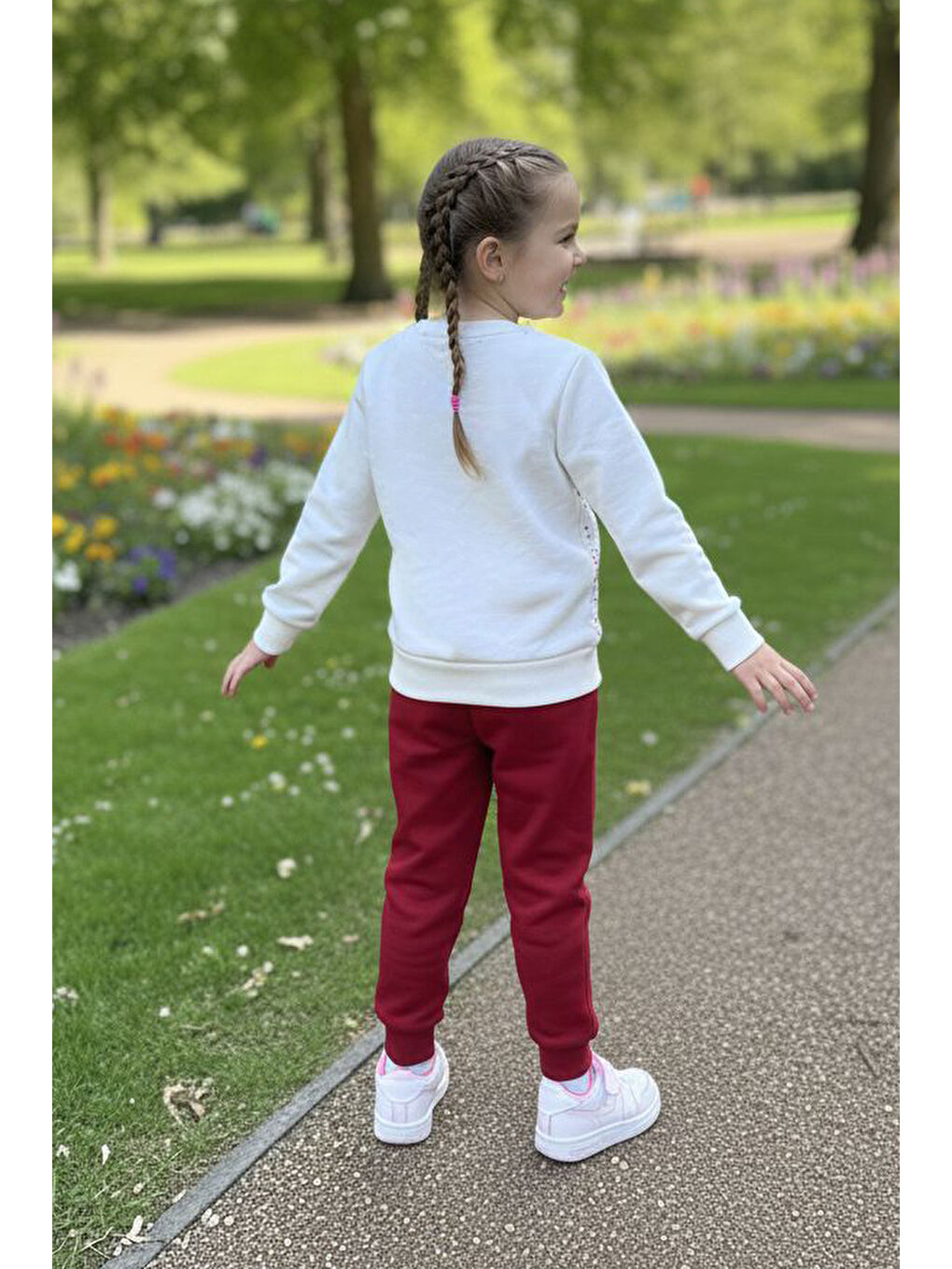 Kırmızı Kız Çocuk Kirmizi Baskılı Pijama Takımı - 28107-KIRMIZI-2