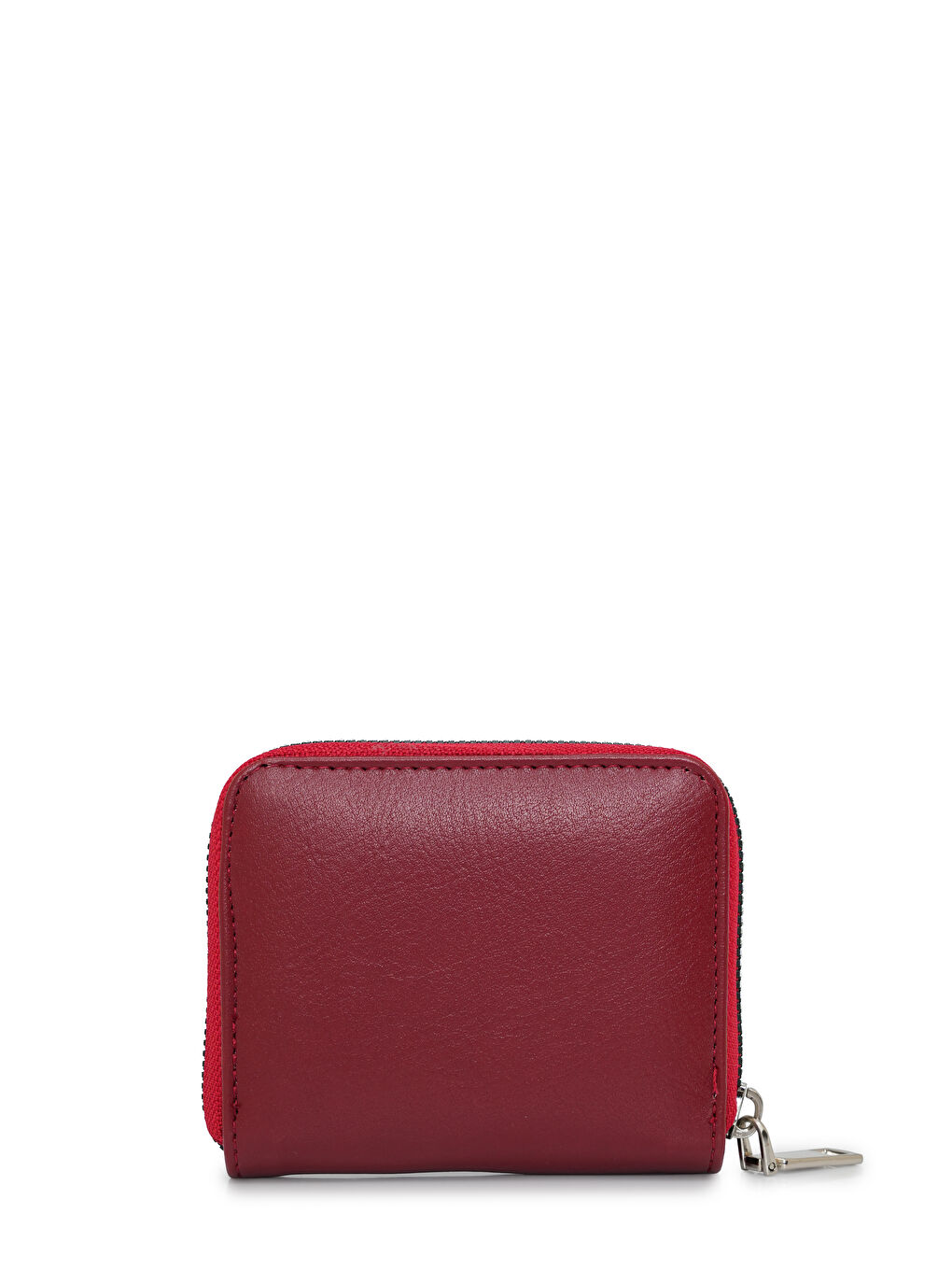 Kırmızı Kartlık Bölme Detaylı Mini Cüzdan CZ100-1-4