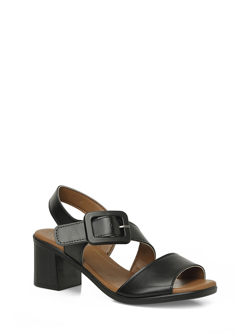 167262.Z6FX Siyah Kadın Düz Sandalet-1