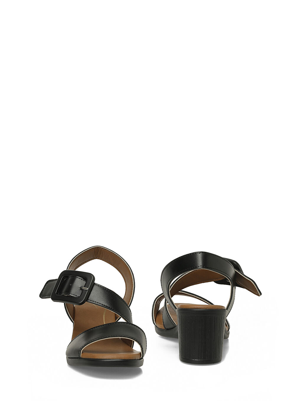 167262.Z6FX Siyah Kadın Düz Sandalet-4