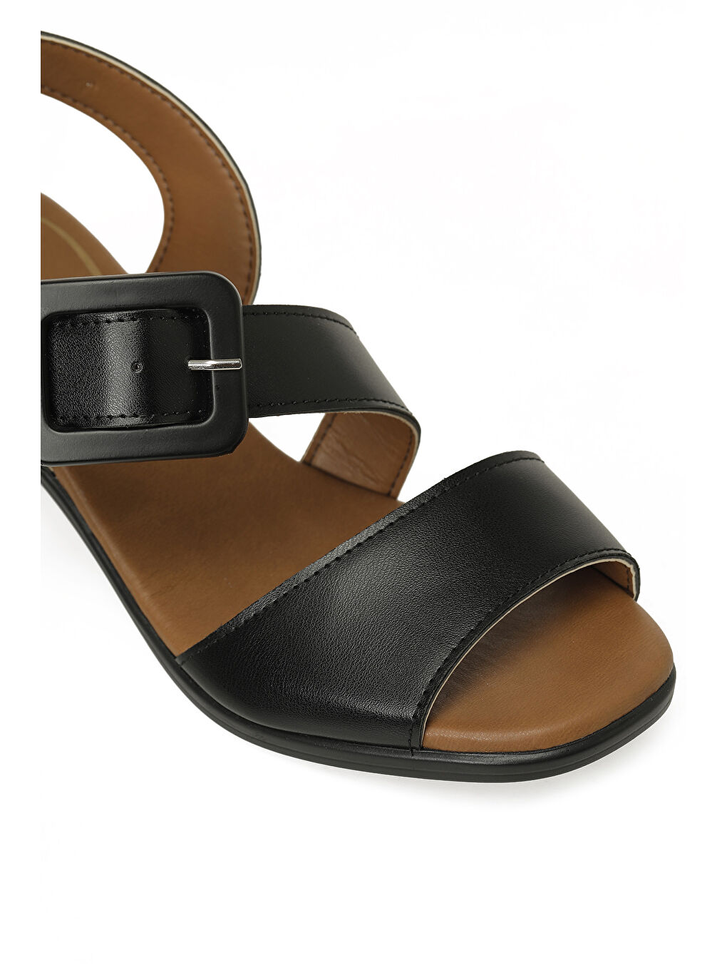 167262.Z6FX Siyah Kadın Düz Sandalet-6