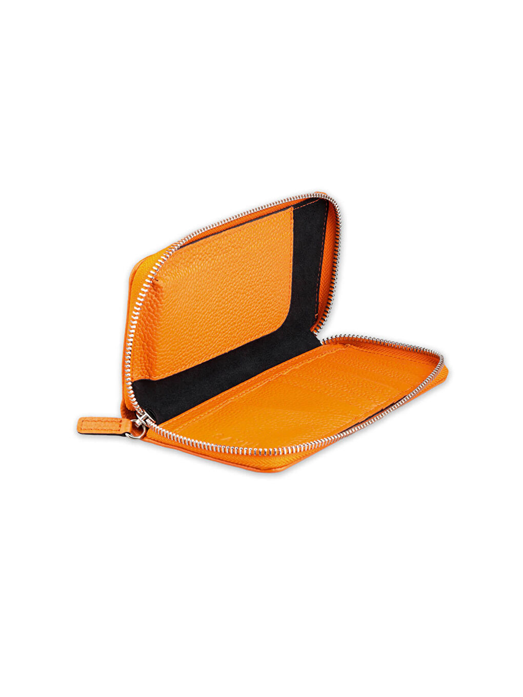 Turuncu Floter 100% Hakiki Deri Cüzdan-1
