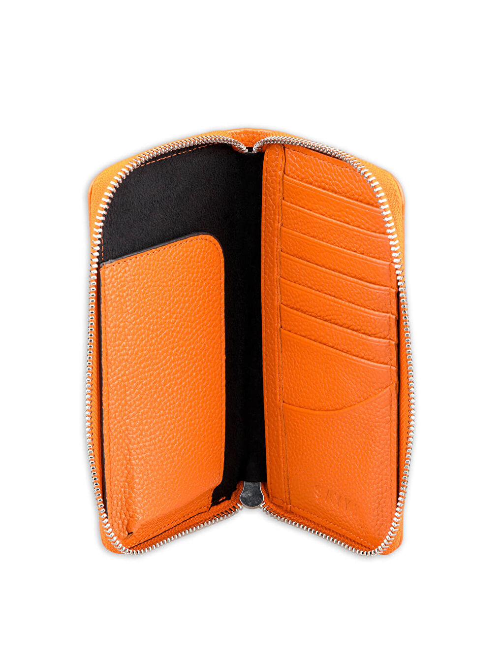 Turuncu Floter 100% Hakiki Deri Cüzdan-2