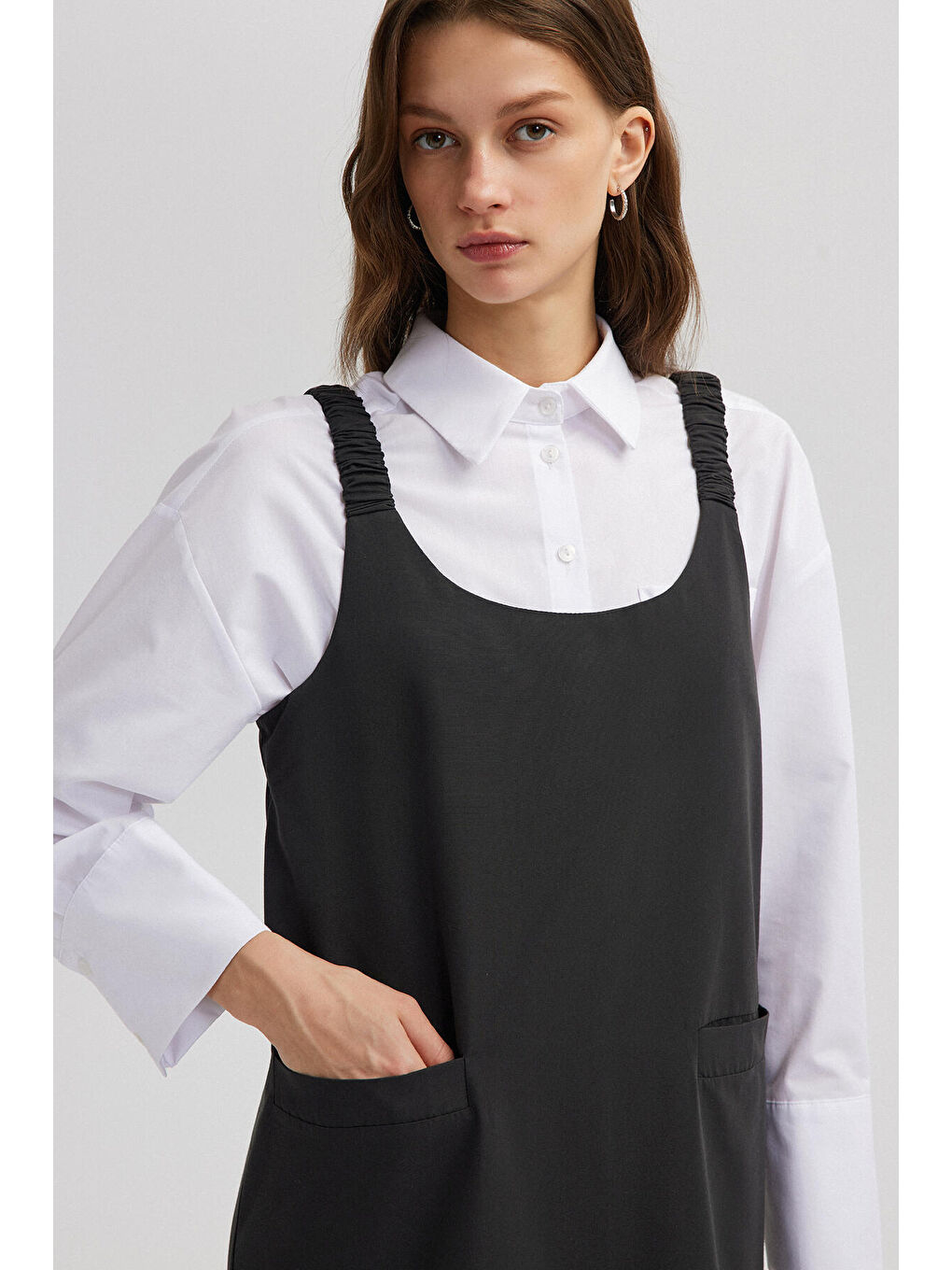 Siyah Kalın Askılı Jile-3