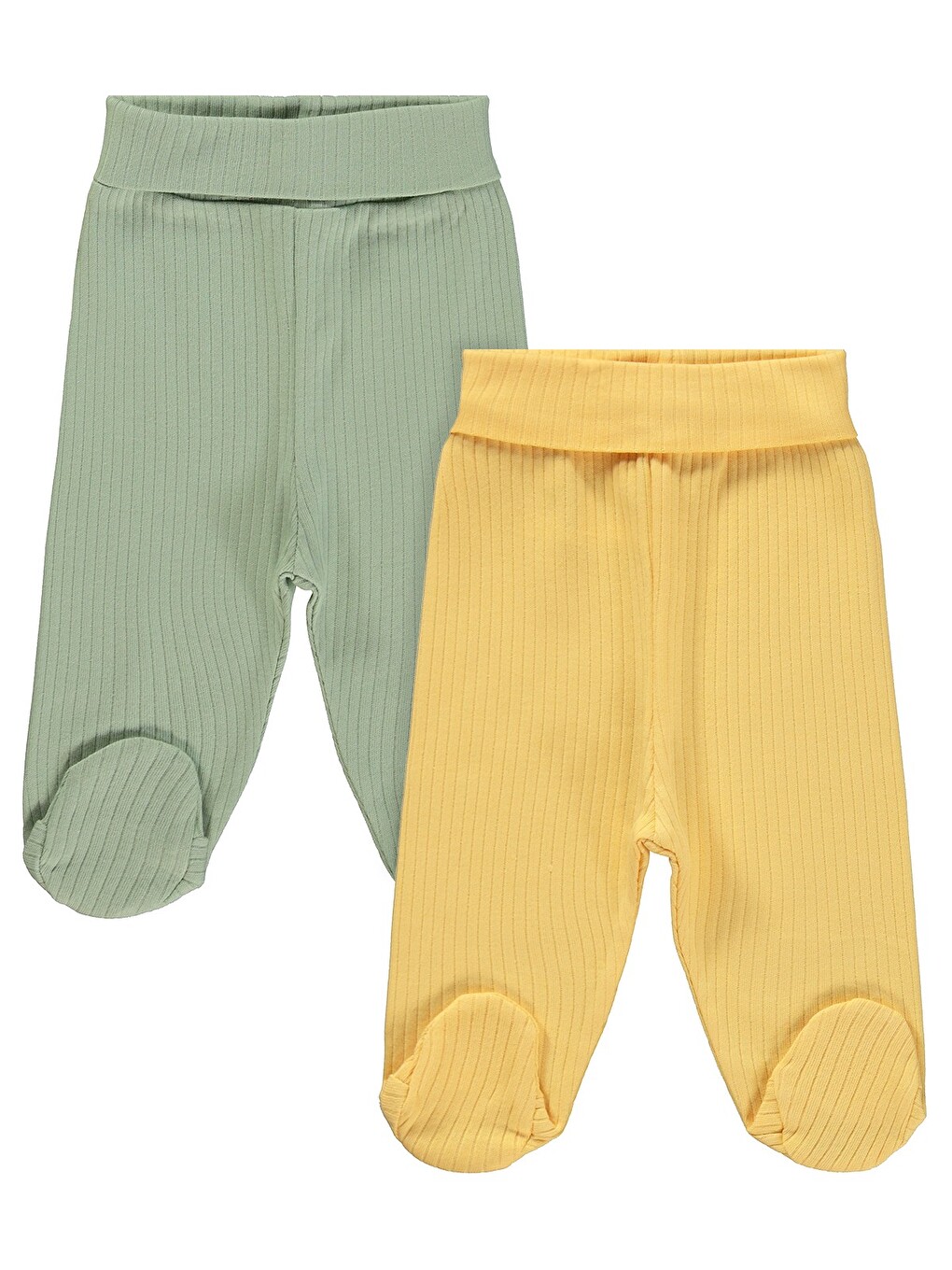 Patikli Basic 2'li Set 3-9 Ay Tek Alt Bebe - Yeşil
