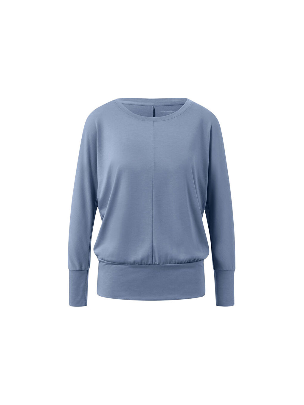 Kadın Yarasa Kollu Tişört, Mavi-2