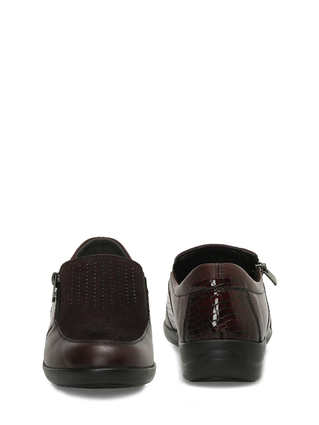 105292.Z4PR Bordo Kadın Düz Ayakkabı-4