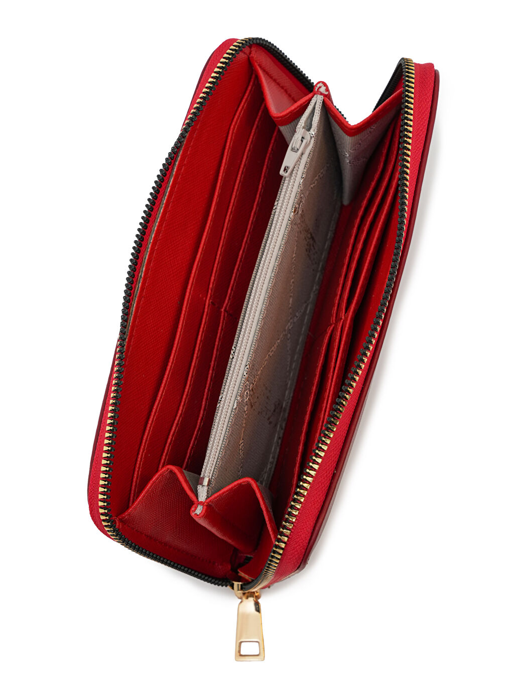Kırmızı Fermuar Detaylı Cüzdan CZ101-1-3