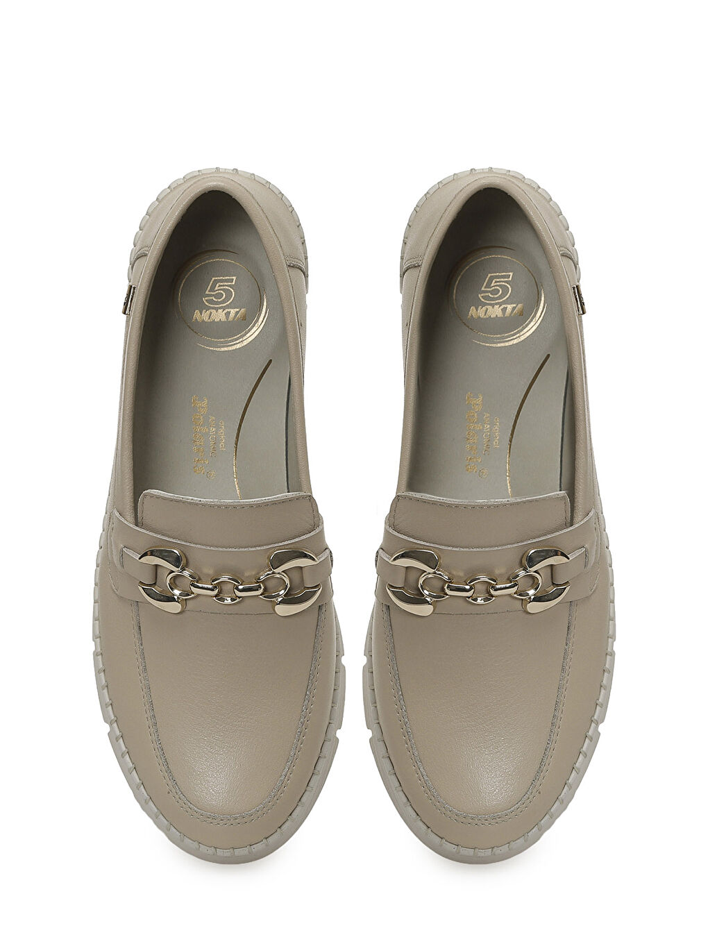 105701.Z6FX Bej Kadın Loafer-3