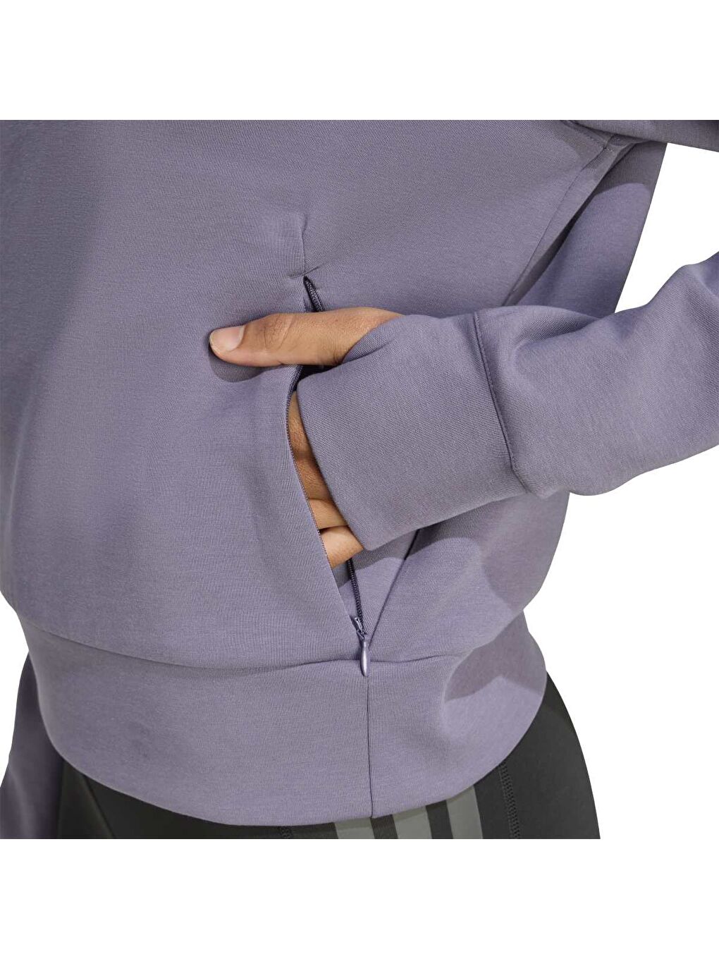 Sweatshirt Designed For Training Knit Crew Neck Kadın Mor Bisiklet Yaka Sweatshirt-4