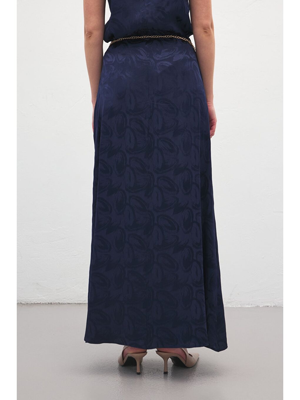 Lior Uzun Etek - Lacivert-7