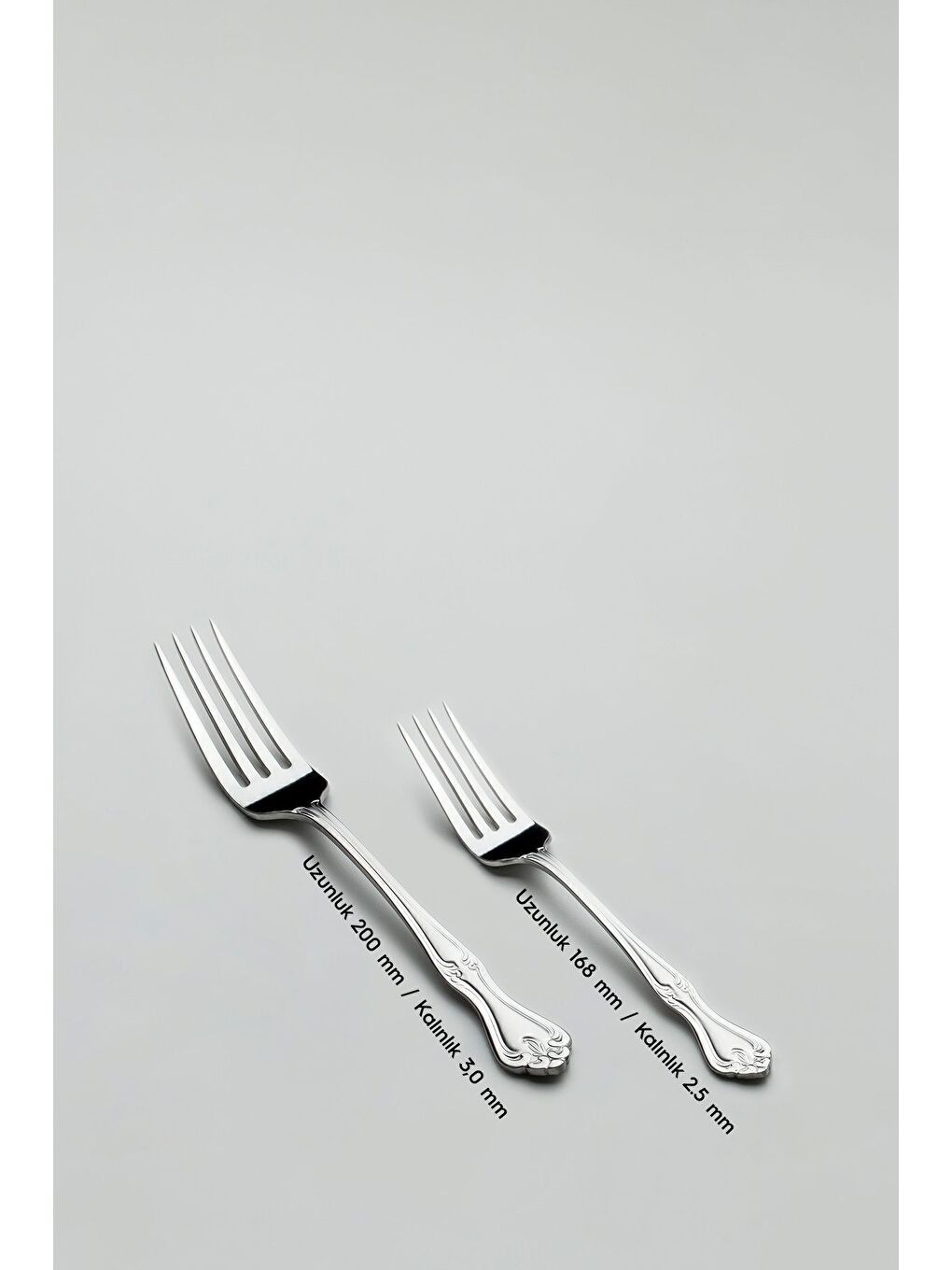 Gri Lalezar Saten 12 Kişilik 60 Parça Kutulu Çatal Kaşık Takımı-3