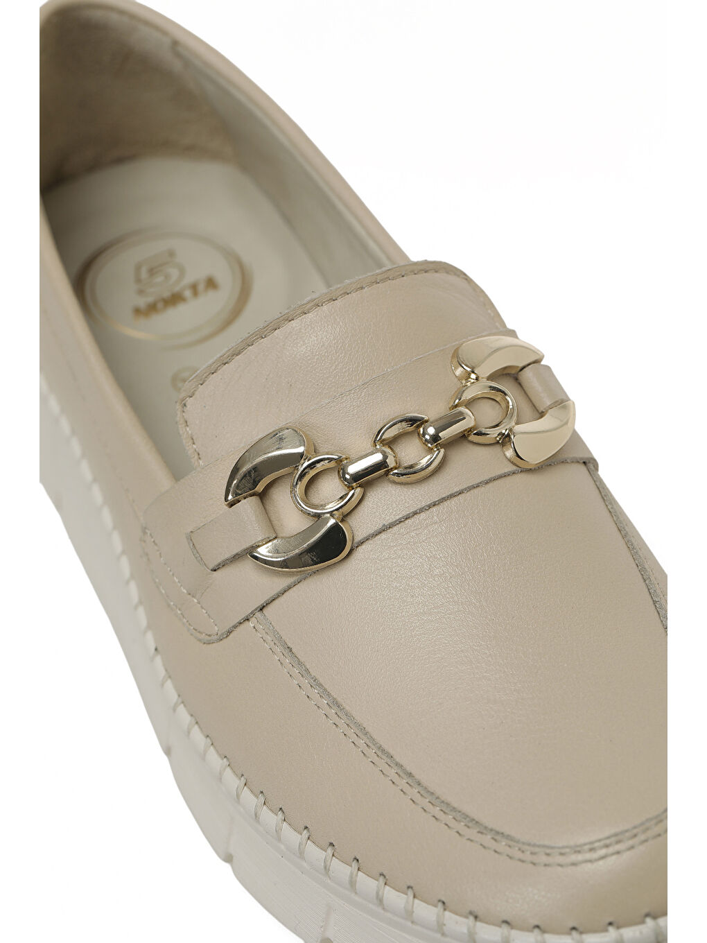 105701.Z6FX Bej Kadın Loafer-6