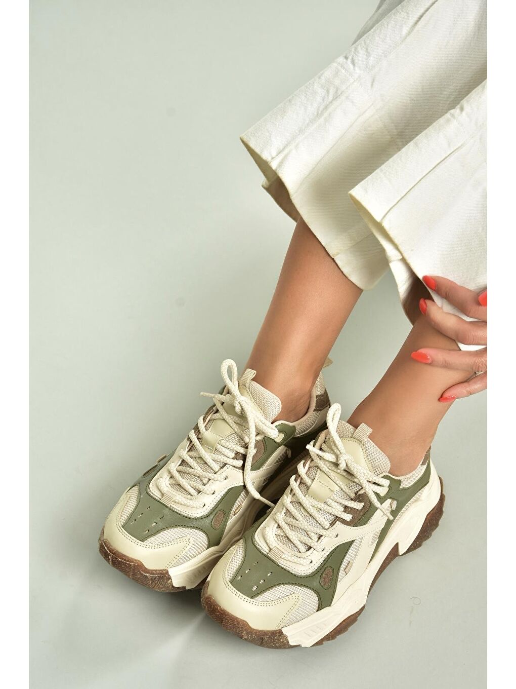 Haki Kadın Sneakers V312613509-3