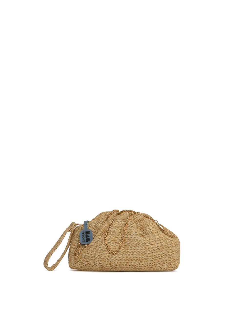 Ekru Burslu Pilili Hasır Çanta-3