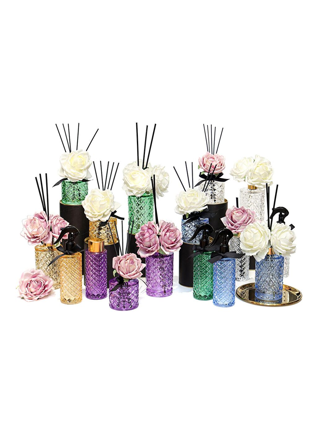 Kristal Gül Serisi- Mor Cam/ Black Orchid Oda Spreyi-2