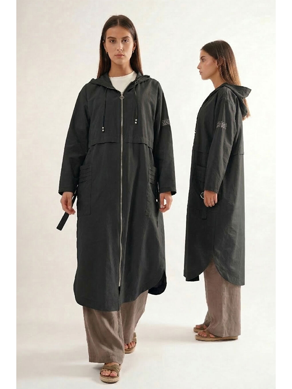 Cebi Pileli Metal Tokalı Safari Kap 821 Siyah