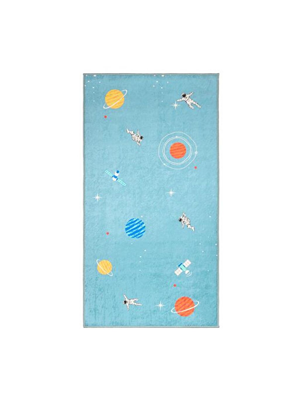 Evidea Soft Uzay Gökyüzü Çocuk Halısı - Mavi - 80x150 cm