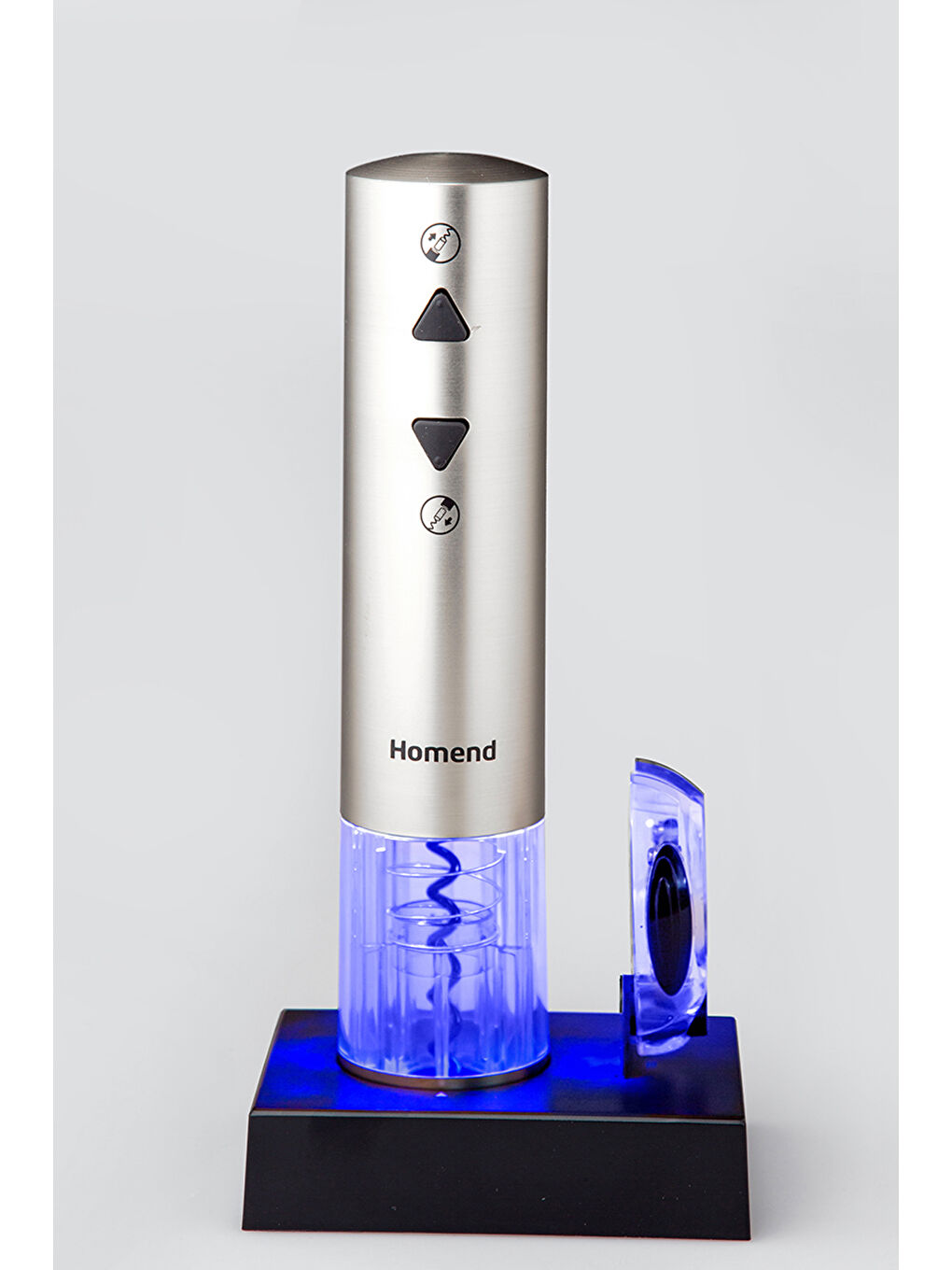 Gri Wine Up 2201H Otomatik Açacağı   Elektrikli Tirbuşon