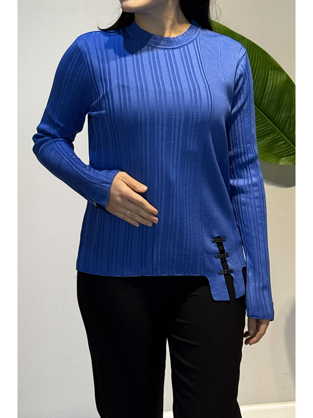 Mavi Aksesuar Detaylı Triko Kazak 2007 Saks-1