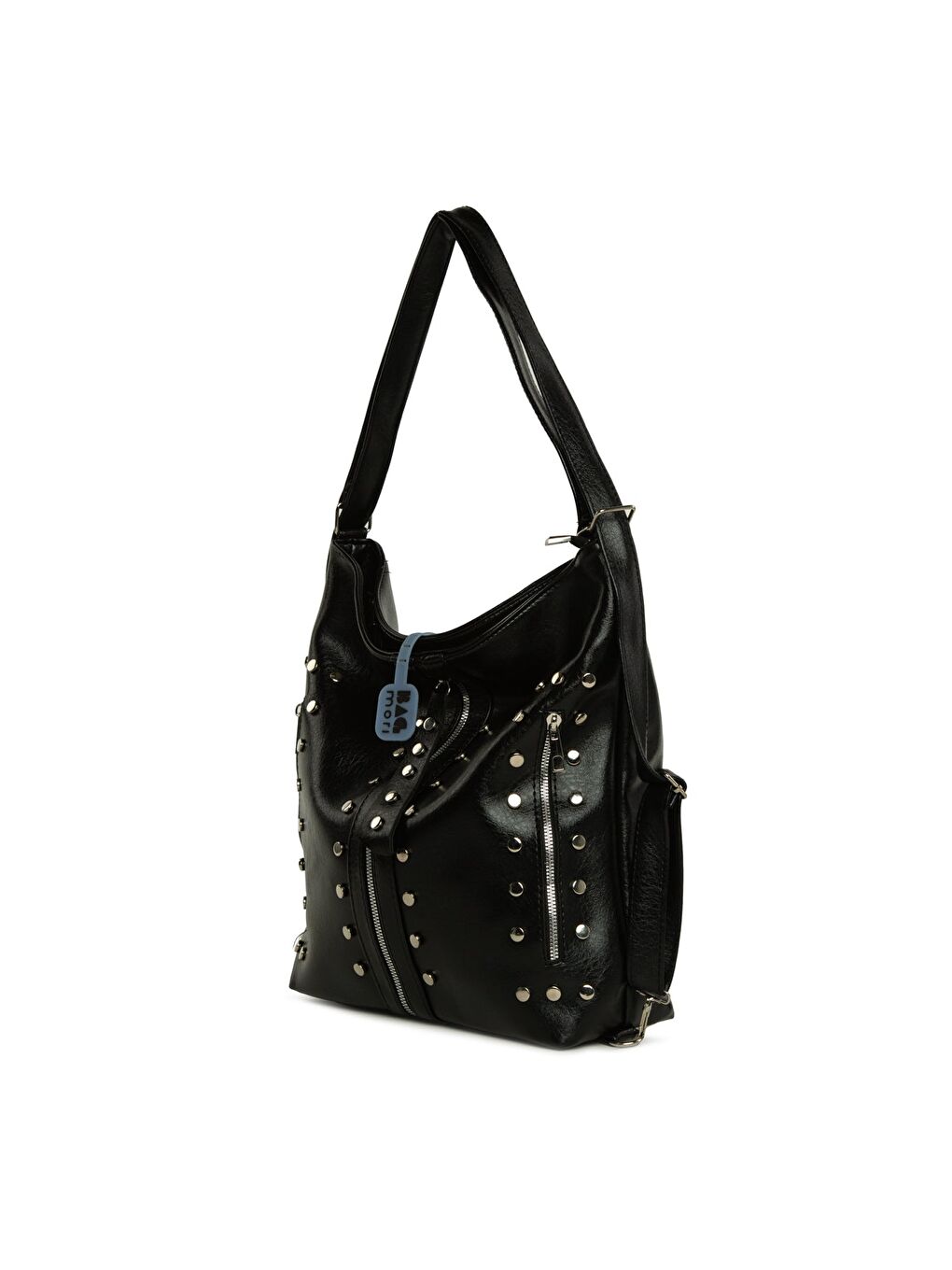 Siyah Trok Detaylı Salaş Askılı ve Sırt Çantası-1