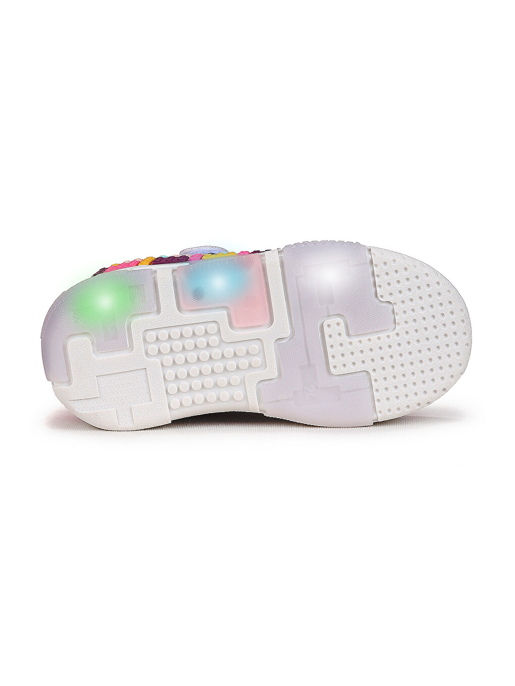 Lila Scarpe Cırtlı Işıklı Kız Bebek / Çocuk Spor Ayakkabı-4