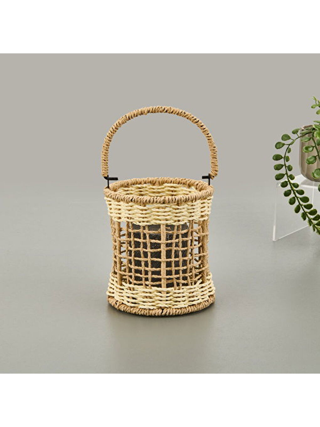 Deco Fuego Mumluk - Bej / Krem - 13x14 cm