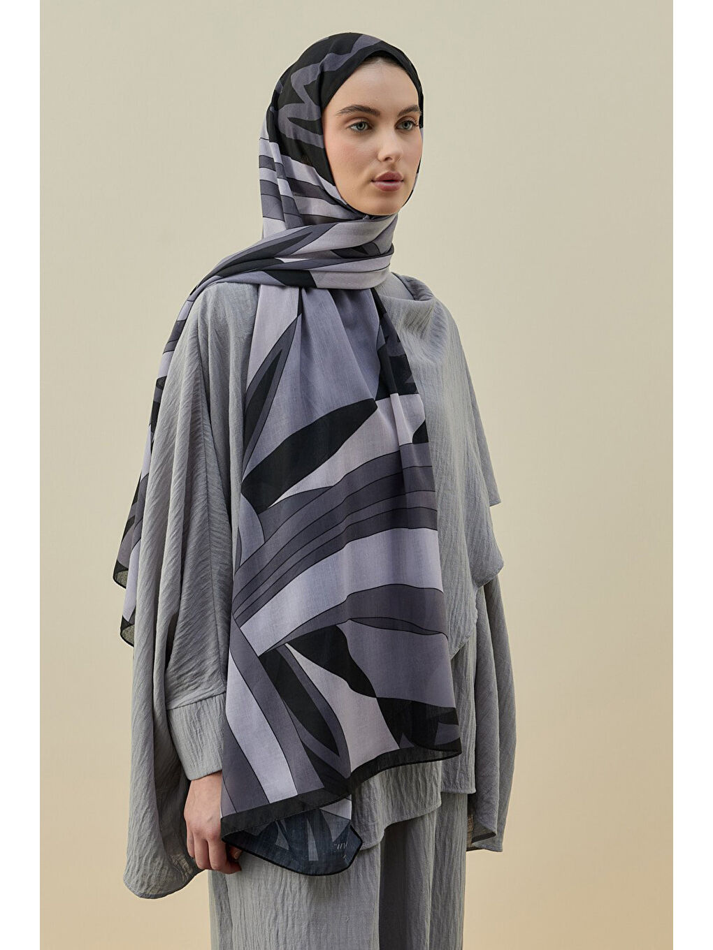 Mucci Kadın Şal 2611 Siyah-1