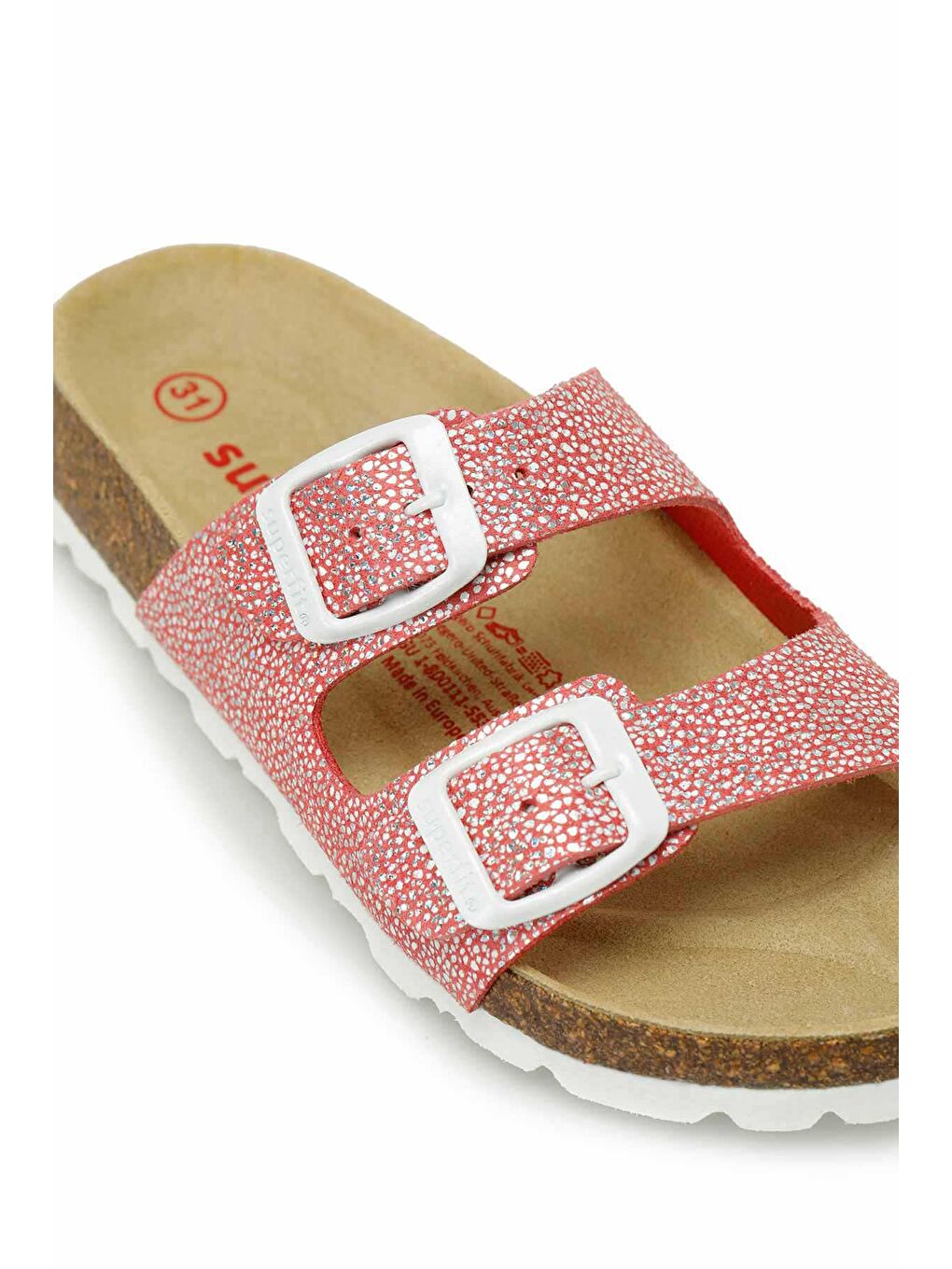 800111-5530-2 Kırmızı Kız Çocuk Terlik-6