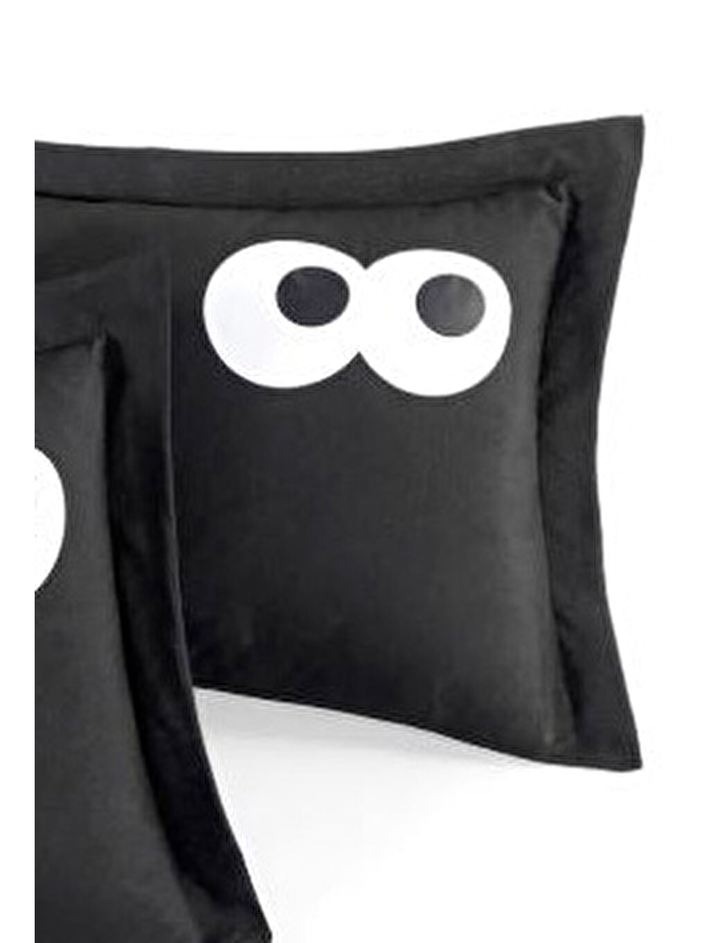 UPSTYLE 2li Yastık Kılıfı Oxf. Funny 50x70 cm Siyah - 2