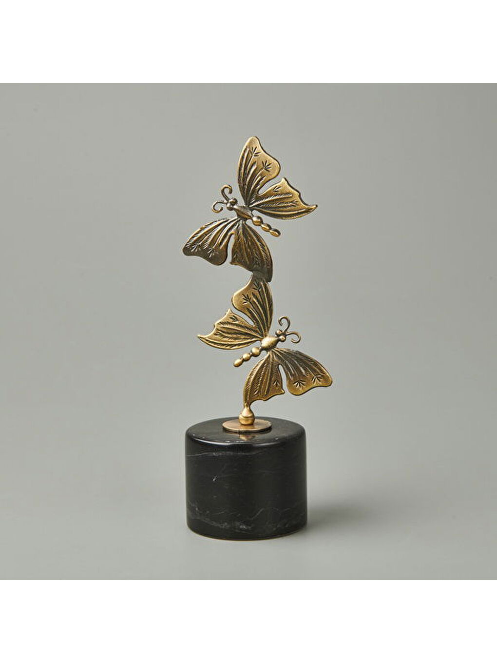 Sarı Deco Mariposa Dekor - Bronz - 24 cm